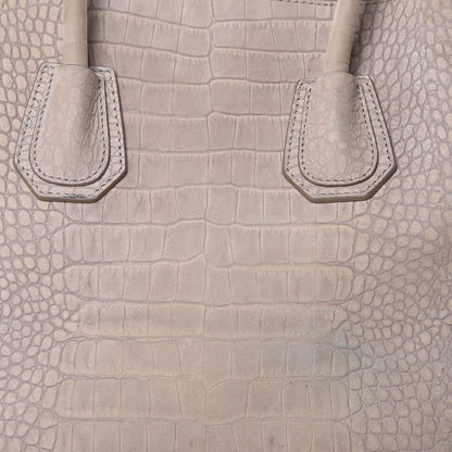 Givenchy Nubuck Crocodile Embossed Medium Antigona Beige 16 of 18