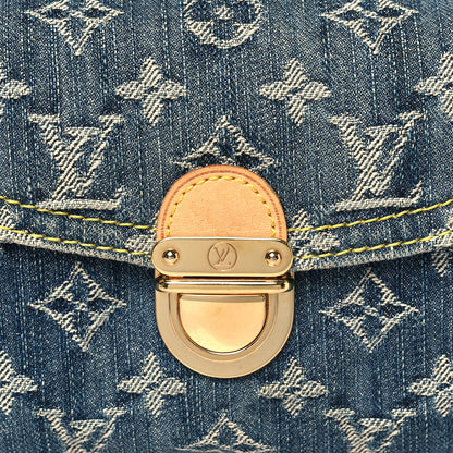 Louis Vuitton Monogram Denim Mini Pleaty Blue 7 of 9