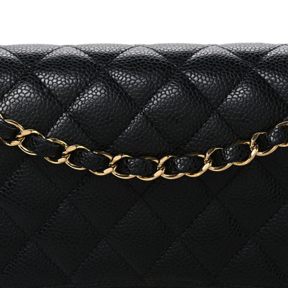 Chanel Caviar Quilted Medium Double Flap Black 8 of 10