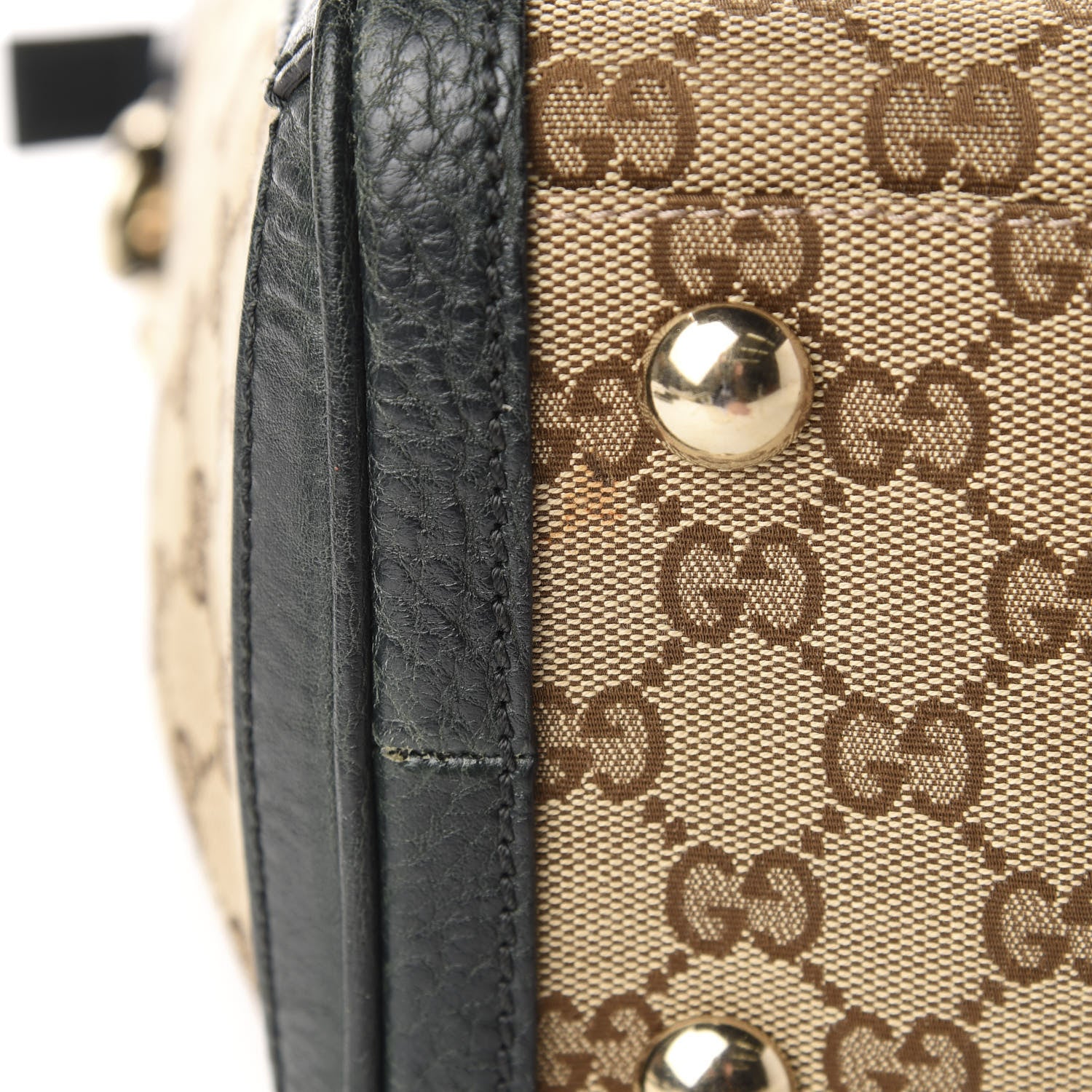 Gucci Monogram Medium Charm Top Handle Bag Green 11 of 14