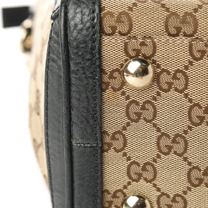 Gucci Monogram Medium Charm Top Handle Bag Green 11 of 14