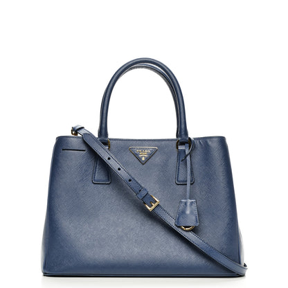 Prada Saffiano Lux Medium Tote Bluette 8 of 9