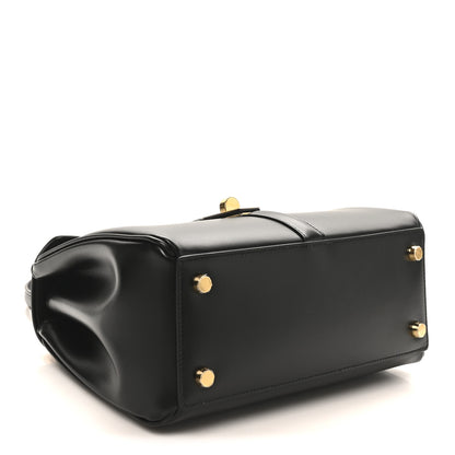 Celine Satinated Calfskin Small 16 Top Handle Bag Black 4 of 9