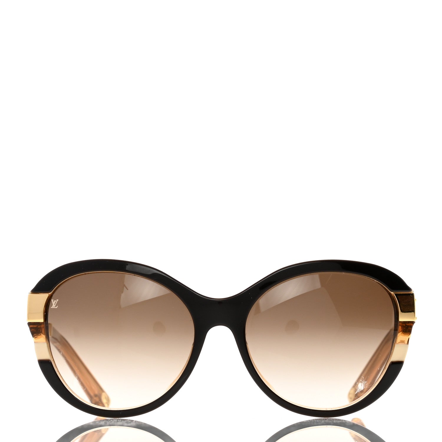 Louis Vuitton Petit Soupcon Cat Eye Sunglasses Z0487E Brown 2 of 9