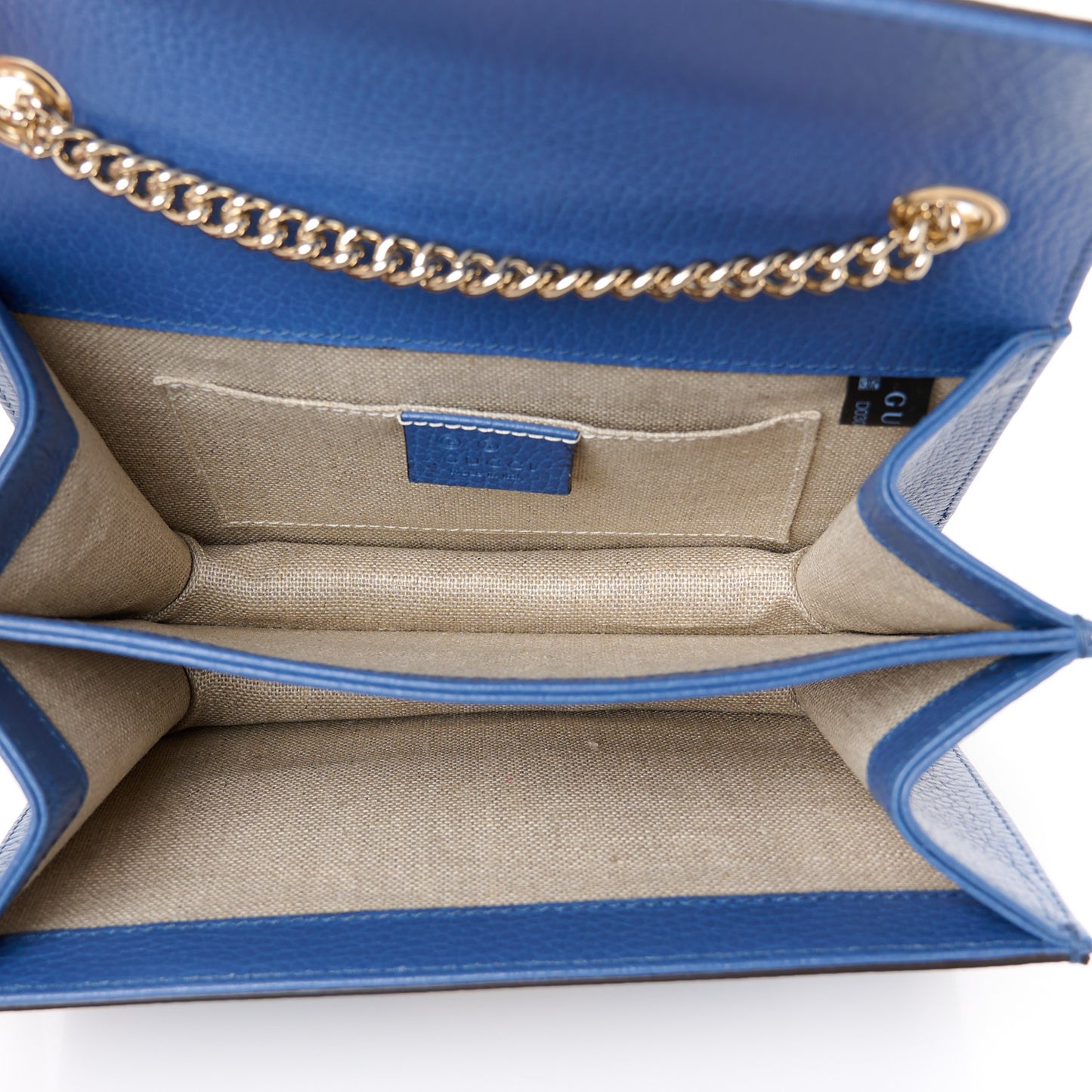 Dollar Calfskin Small Interlocking G Shoulder Bag Caspian