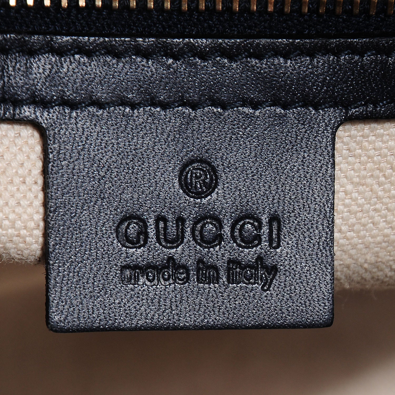 Gucci Monogram Selleria Calfskin Vintage Web Medium Boston Beige Blue 6 of 8