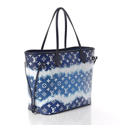 Louis Vuitton Monogram Escale Neverfull MM Blue 3 of 10