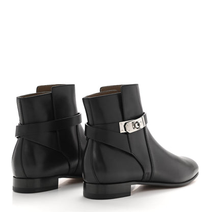 Hermes Calfskin Neo Low Boots 37.5 Black 4 of 8