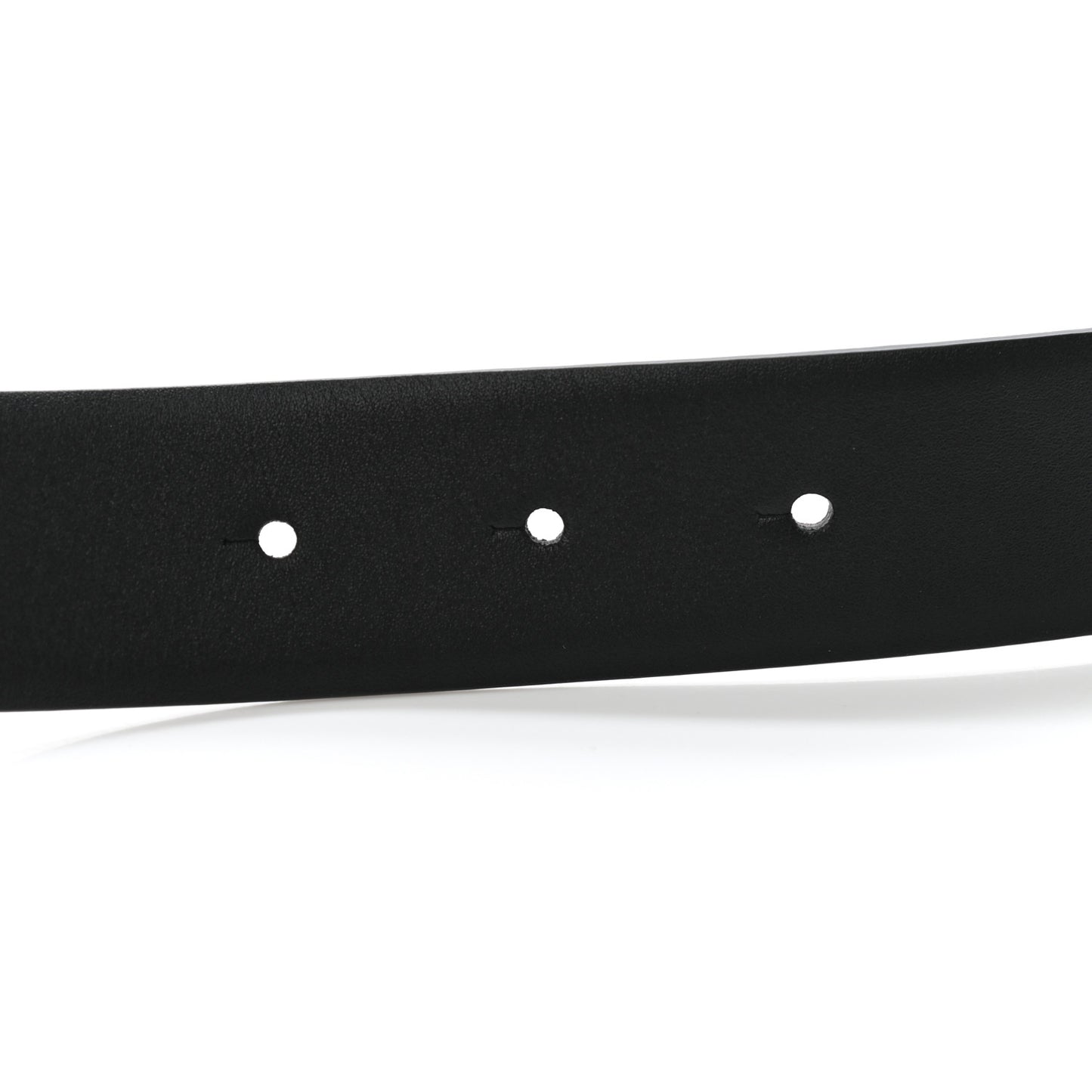 Calfskin CC Reversible Belt Black Burgundy