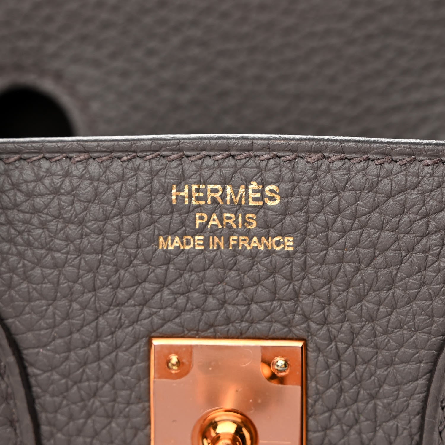 Hermes Togo Birkin 25 Etain 5 of 9