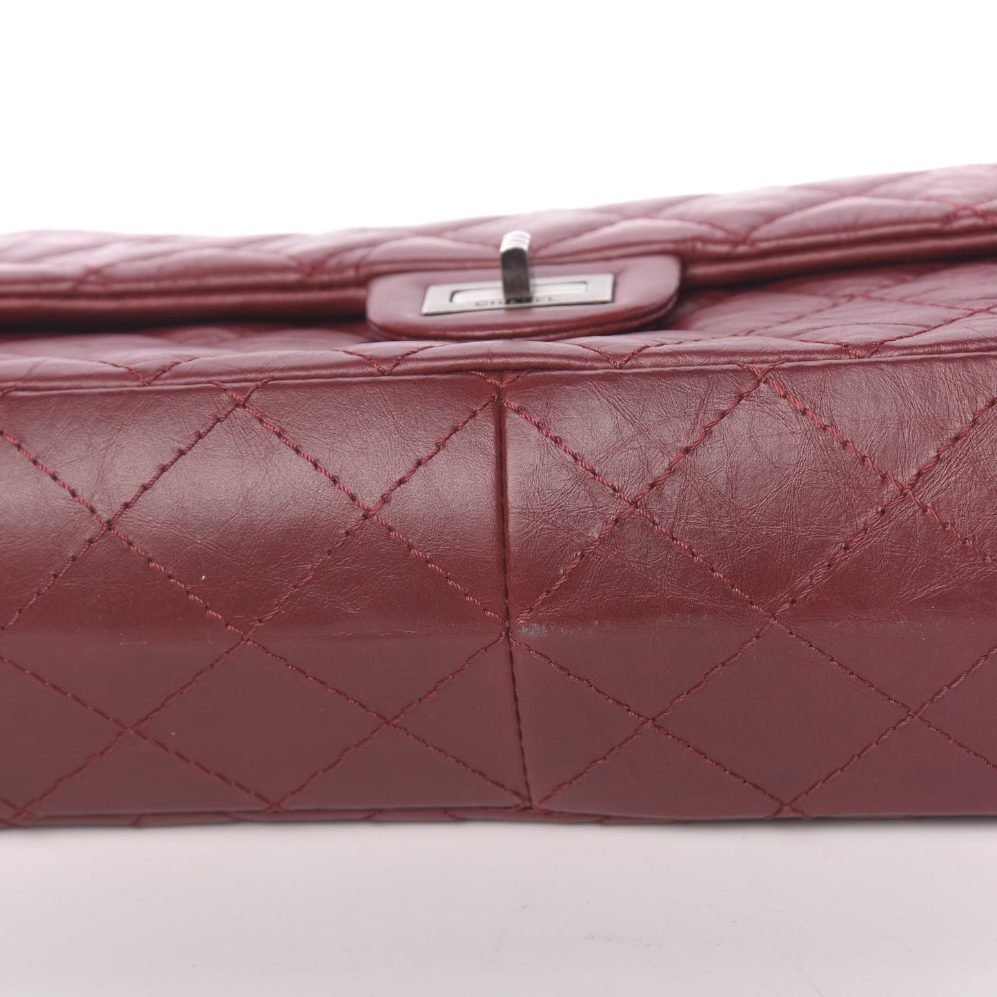 Aged Calfskin Quilted 2.55 Reissue 226 Flap Red