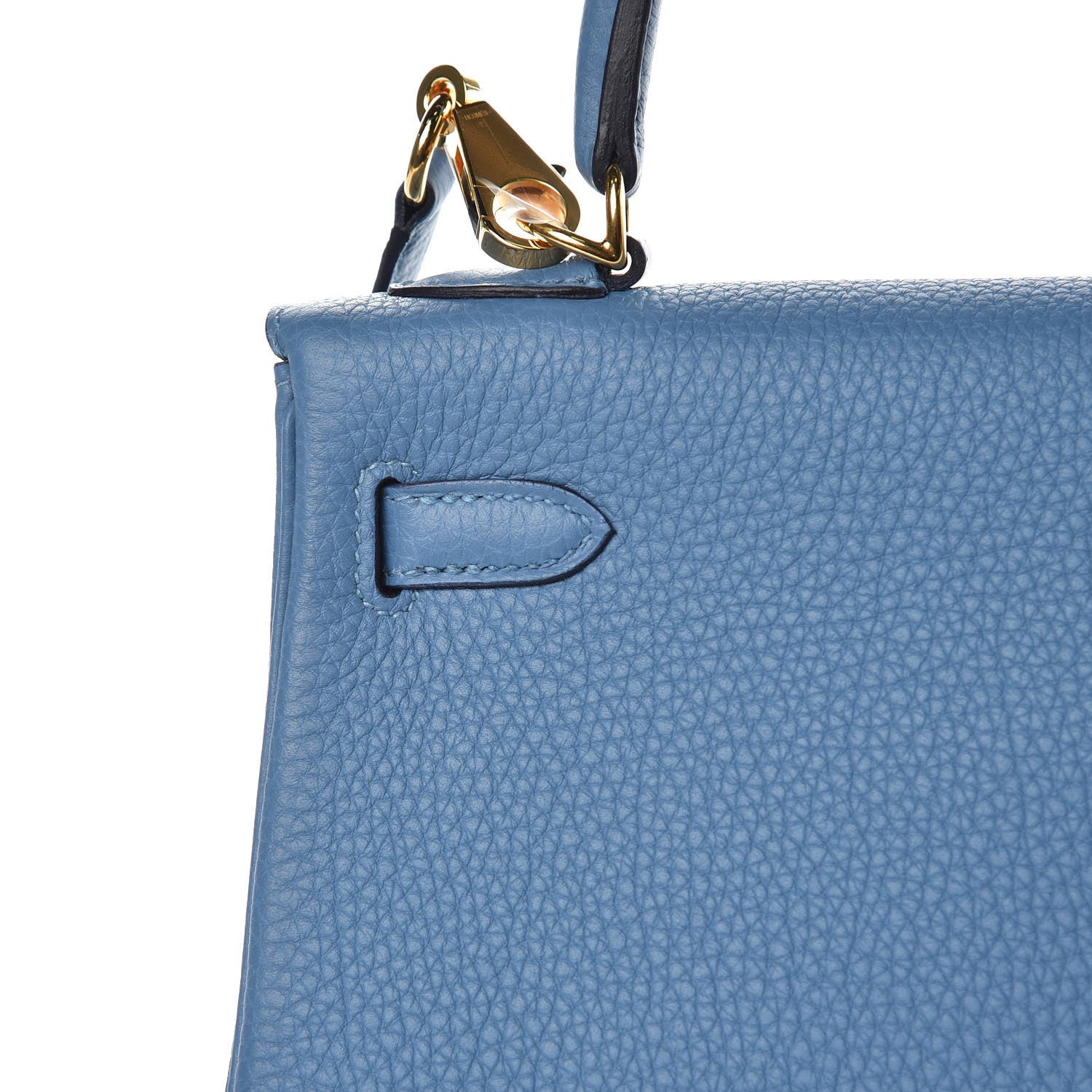 Hermes Togo Kelly Retourne 25 Azur 23 of 31