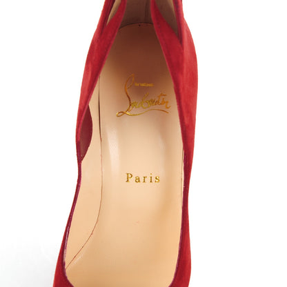 Christian Louboutin Suede Victorina 100 Pumps 37 Carmin 7 of 8