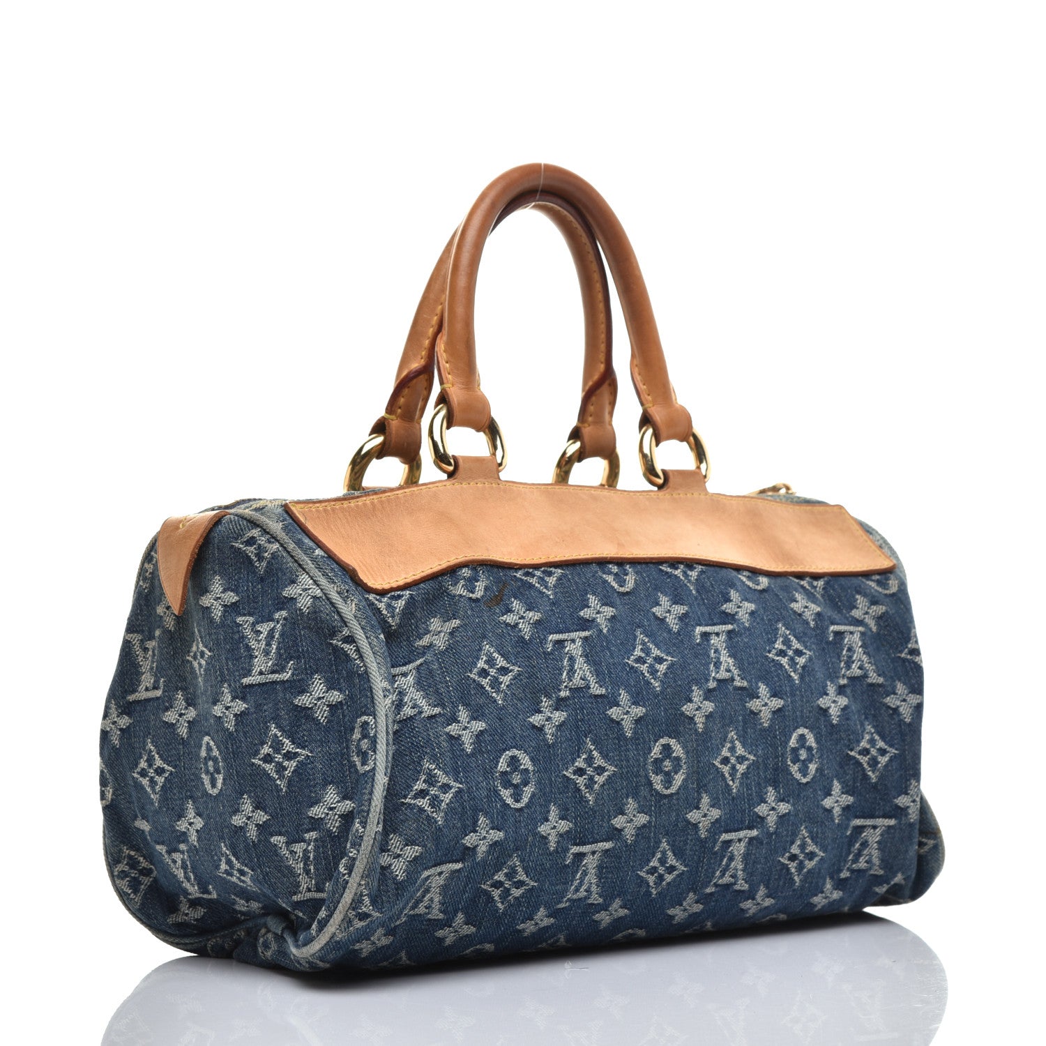 Louis Vuitton Monogram Denim Neo Speedy Blue 3 of 11