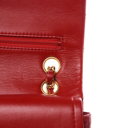 Chanel Lambskin Quilted Small Double Flap Red 11 of 16