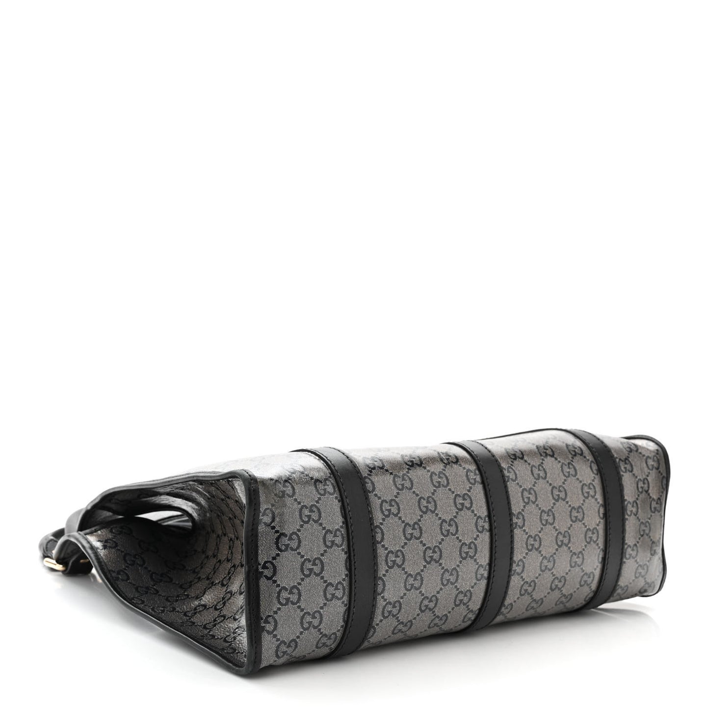 Crystal Monogram Medium Joy Shoulder Bag Black