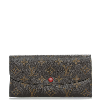 Louis Vuitton Monogram Emilie Wallet Red 1 of 7