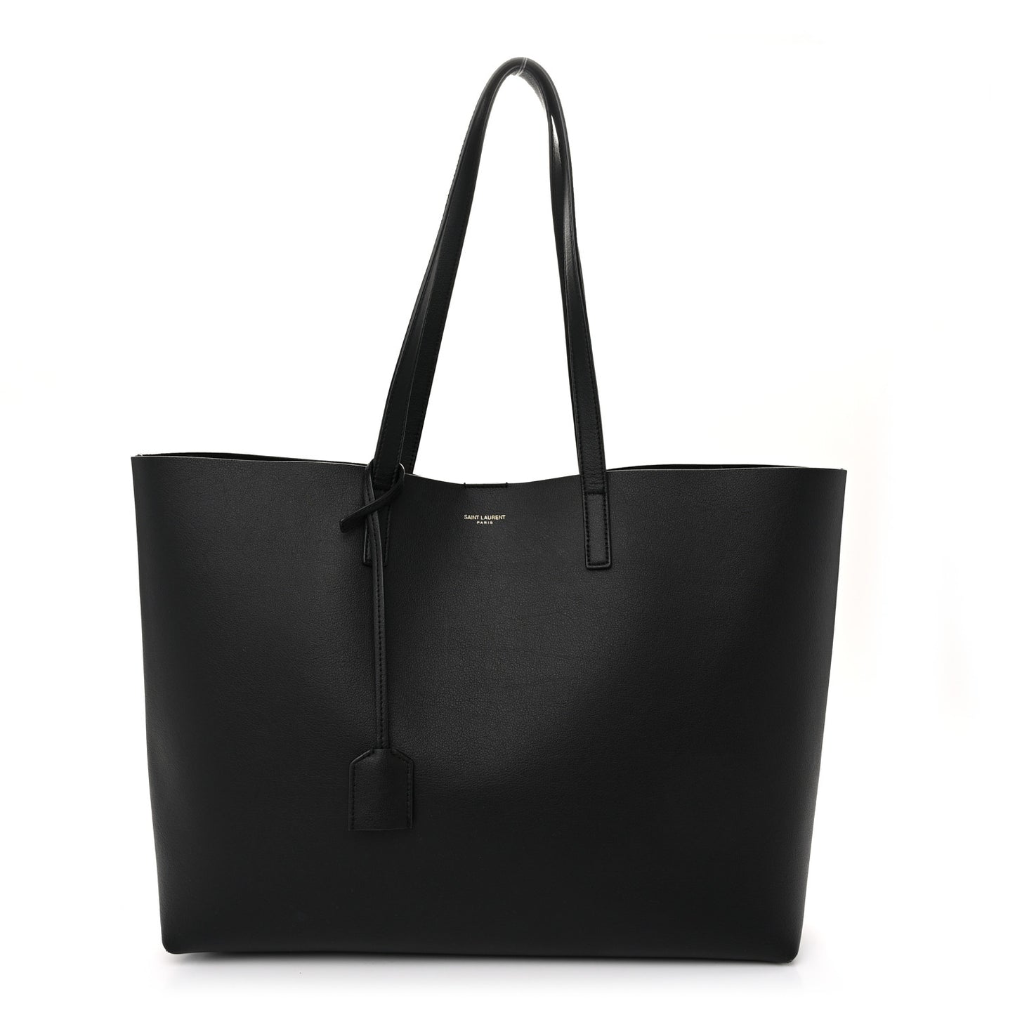 Calfskin Large Shopping Tote Black