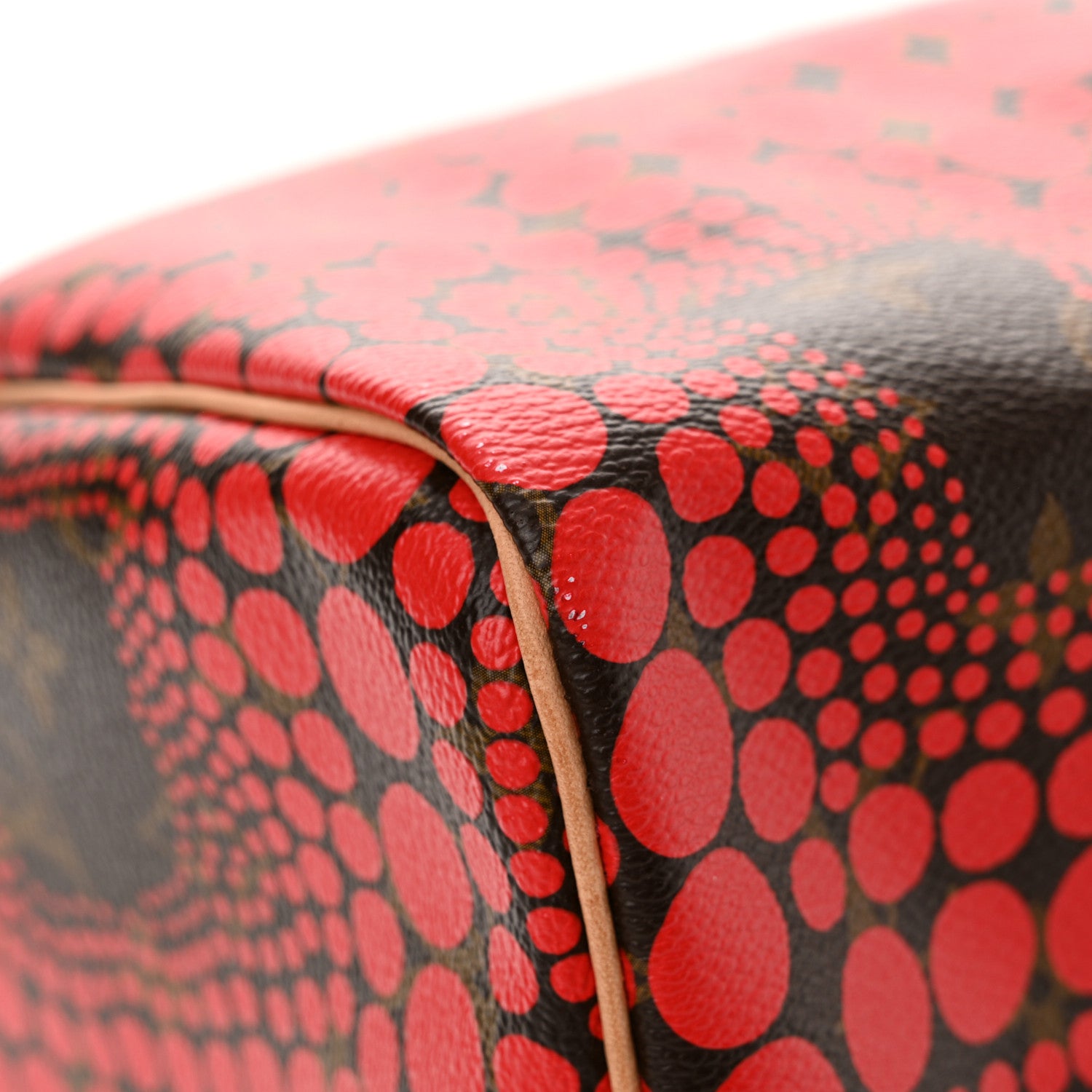 Louis Vuitton Monogram Kusama Town Speedy 30 Red 11 of 13