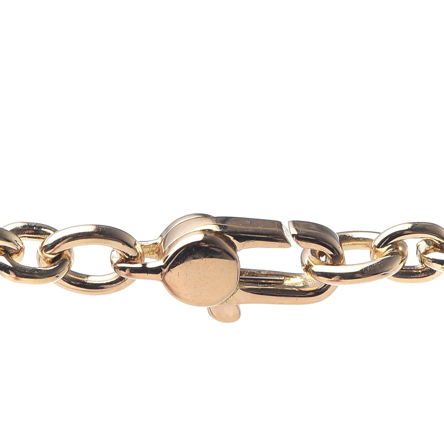 18K Yellow Gold Diamond Horsebit Pendant Necklace