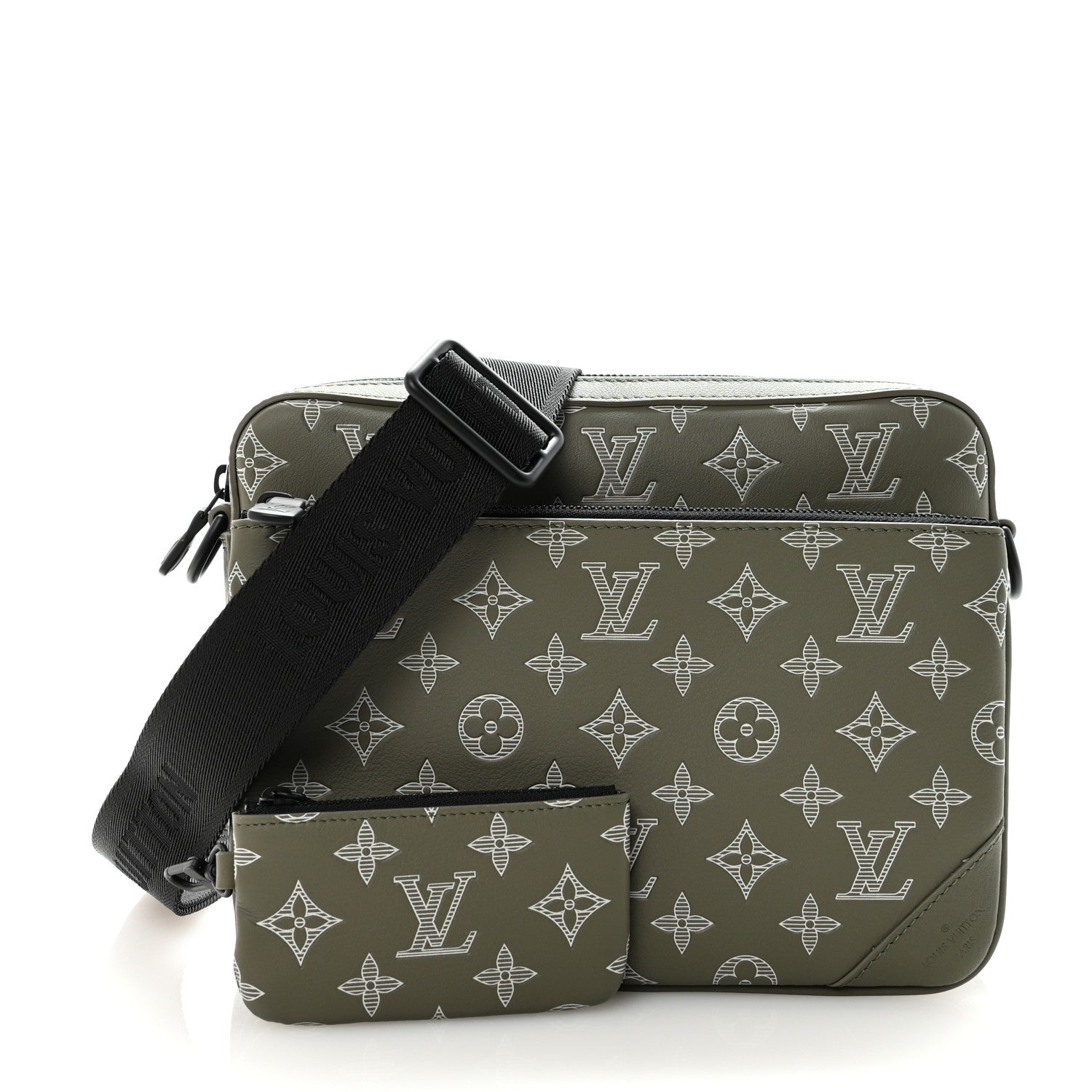 Louis Vuitton Monogram Shadow G65 Trio Messenger Olive Green