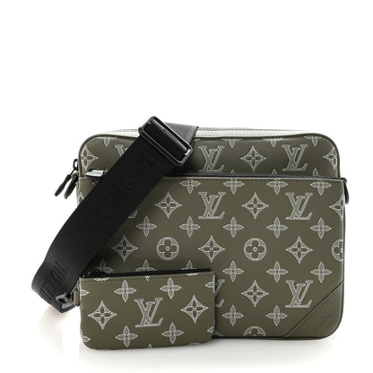 Louis Vuitton Monogram Shadow G65 Trio Messenger Olive Green 3 of 11