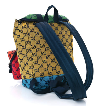 Gucci Monogram Multicolor Retro Interlocking G Utility Pocket Backpack Multicolor 2 of 9