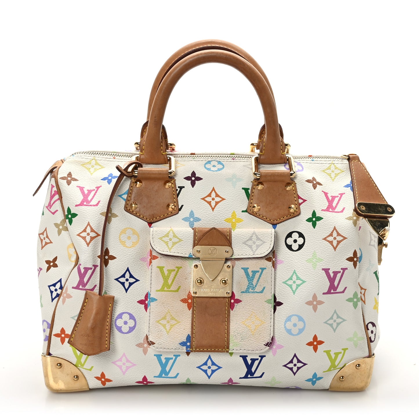 Monogram Multicolor Speedy 30 White