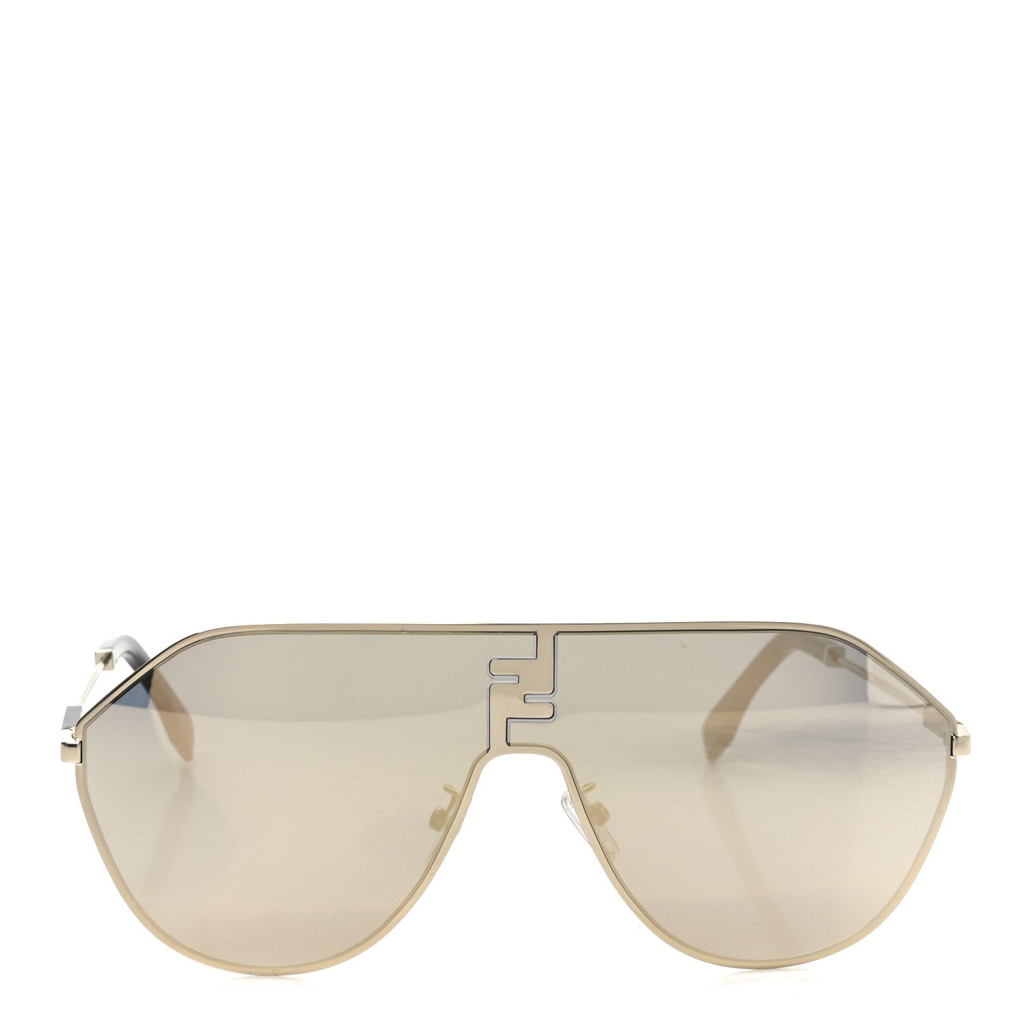 Fendi Metal Aviator Sunglasses FE40080U Gold 2 of 7