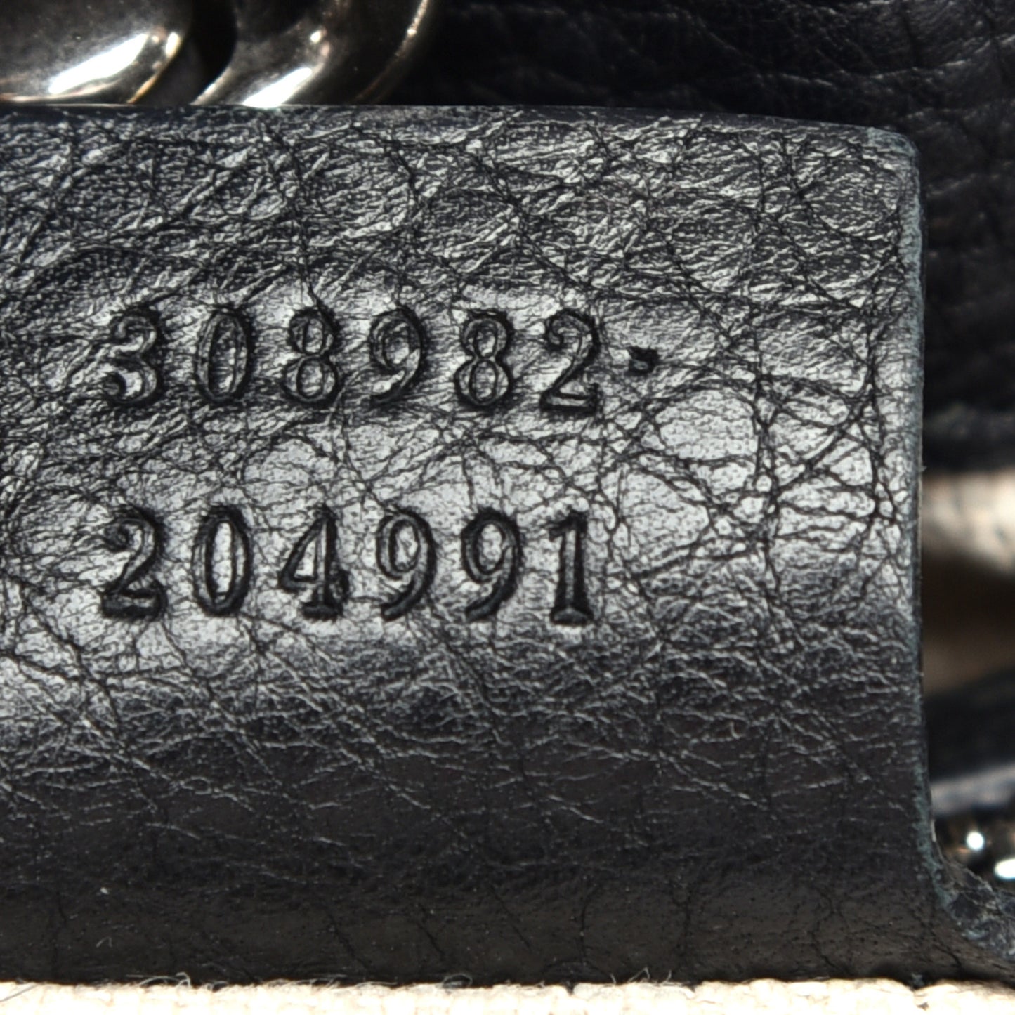 Pebbled Calfskin Studded Medium Soho Chain Shoulder Bag Black