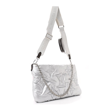 Louis Vuitton Econyl Monogram Pillow Maxi Multi Pochette Accessories Silver Pale Pink 3 of 10