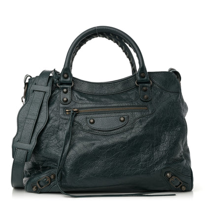 Balenciaga Agneau Classic Hardware Velo Vert Pinede 1 of 12