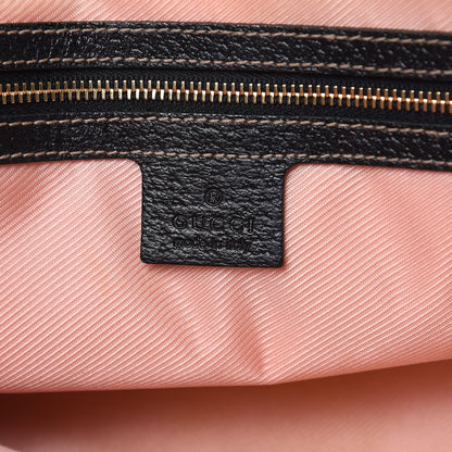 Gucci Satin Charmy Tote Black Multicolor 6 of 13