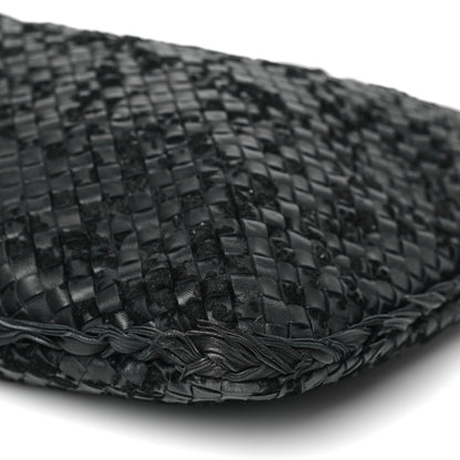 Bottega Veneta Nappa Velours Intrecciato Fuzzy Medium Veneta Hobo Black 9 of 9