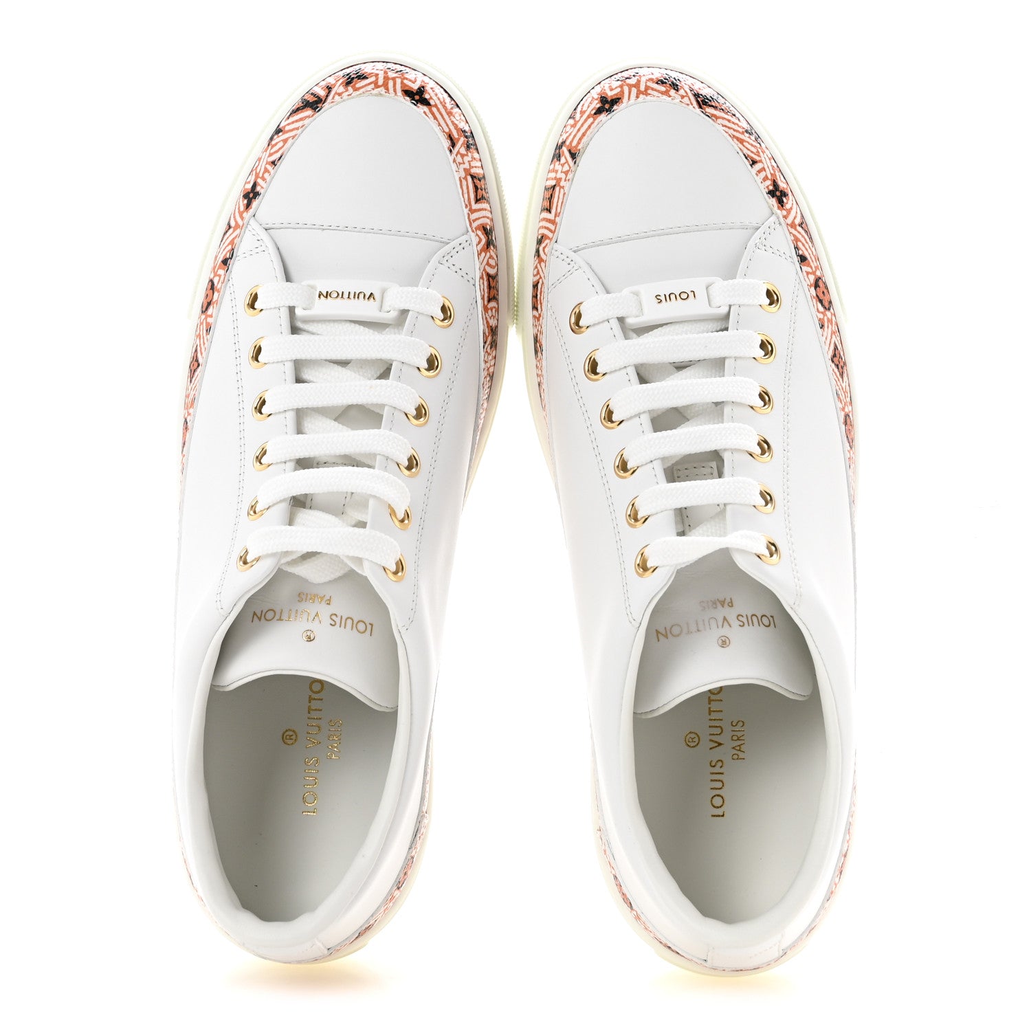 Louis Vuitton Calfskin Monogram Crafty Sneaker 37 White 2 of 9