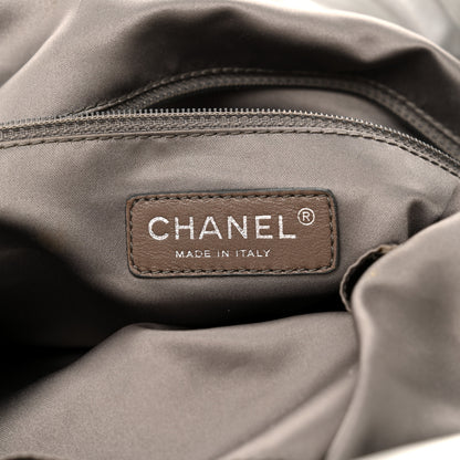 Chanel Vinyl Mohair Trimmed CC Bonbons Tote Silver 6 of 17