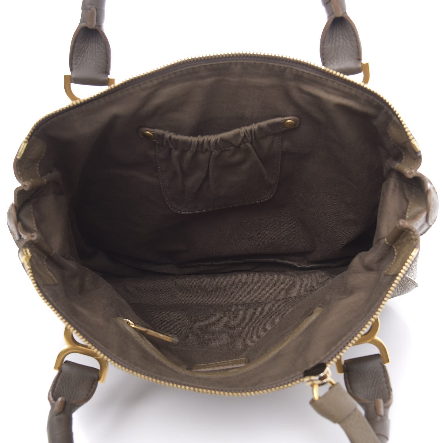 Calfskin Large Marcie Satchel Nut