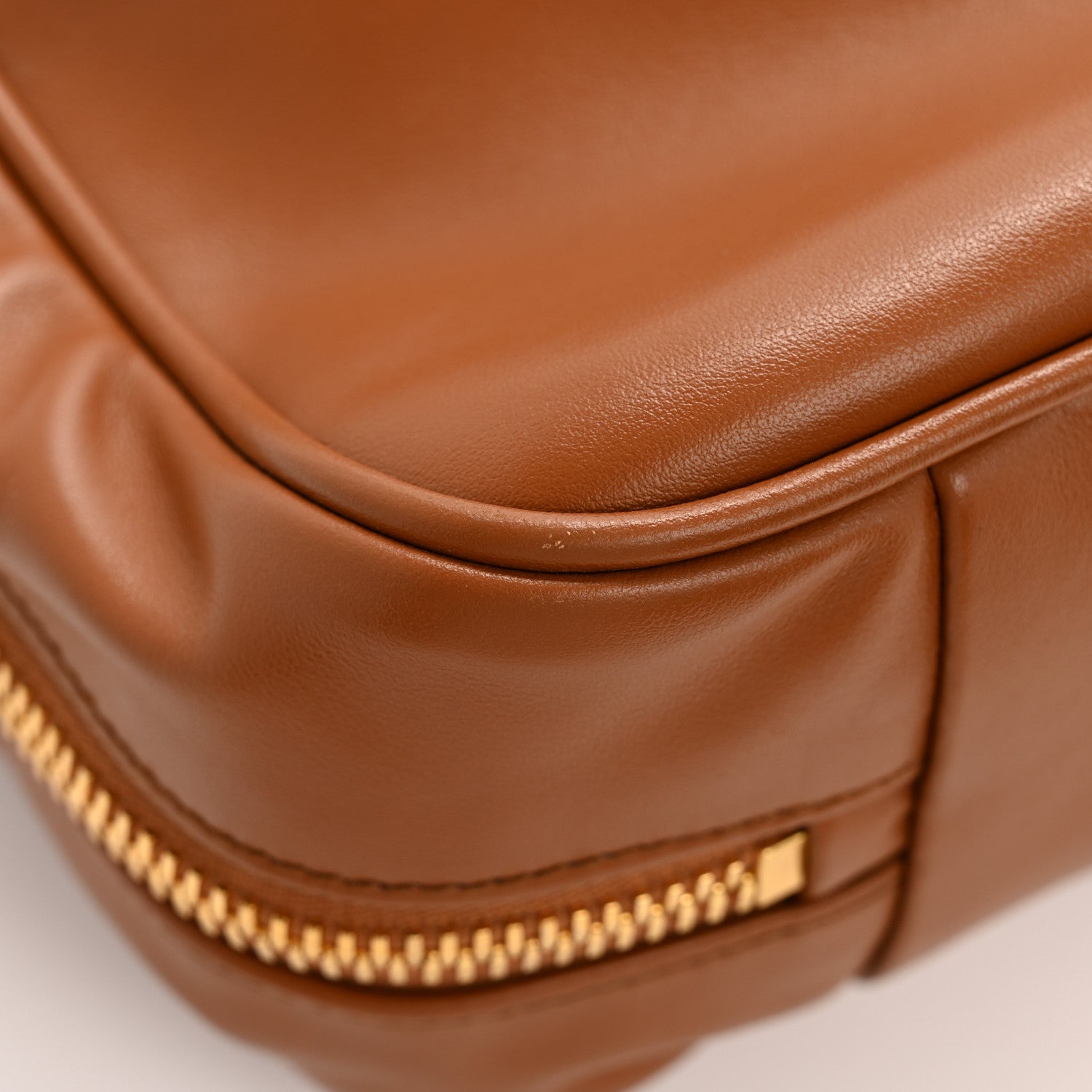 Miu Miu Soft Calf Softy Large Beau Top Handle Bag Cognac 13 of 13