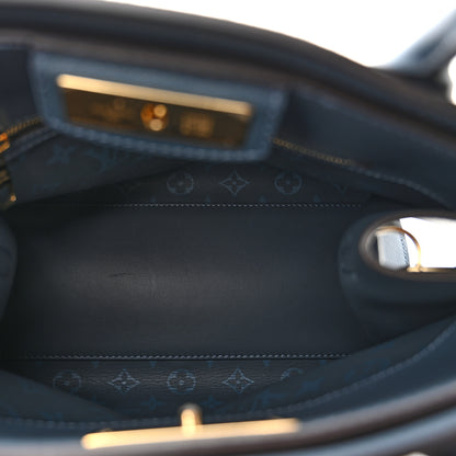 Louis Vuitton Grained Calfskin Steamer MM Blue 5 of 12