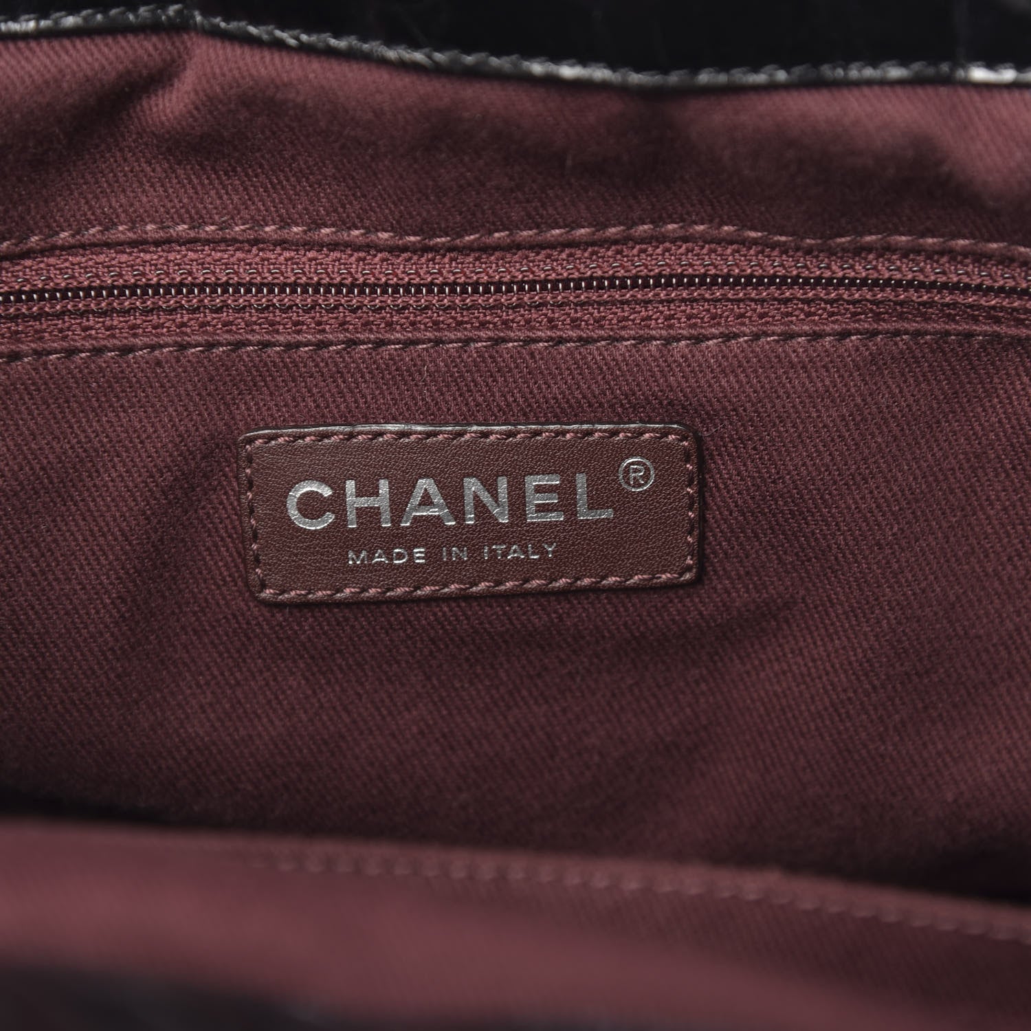 Chanel Iridescent Calfskin Quilted Large In The Mix Tote Black 6 of 10