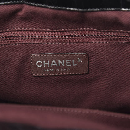 Chanel Iridescent Calfskin Quilted Large In The Mix Tote Black 6 of 10