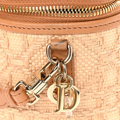 Christian Dior Raffia Cannage Small Vanity Case Beige 10 of 11