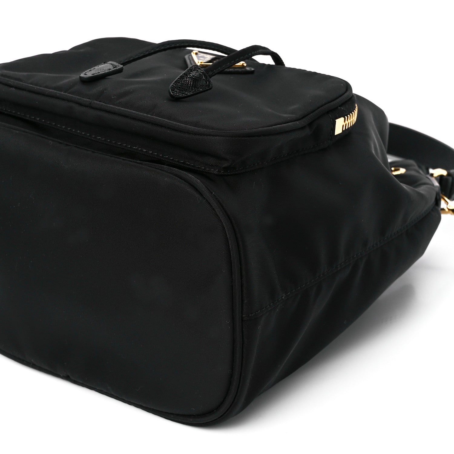 Prada Re-Nylon Duet Drawstring Shoulder Bag Black 12 of 13