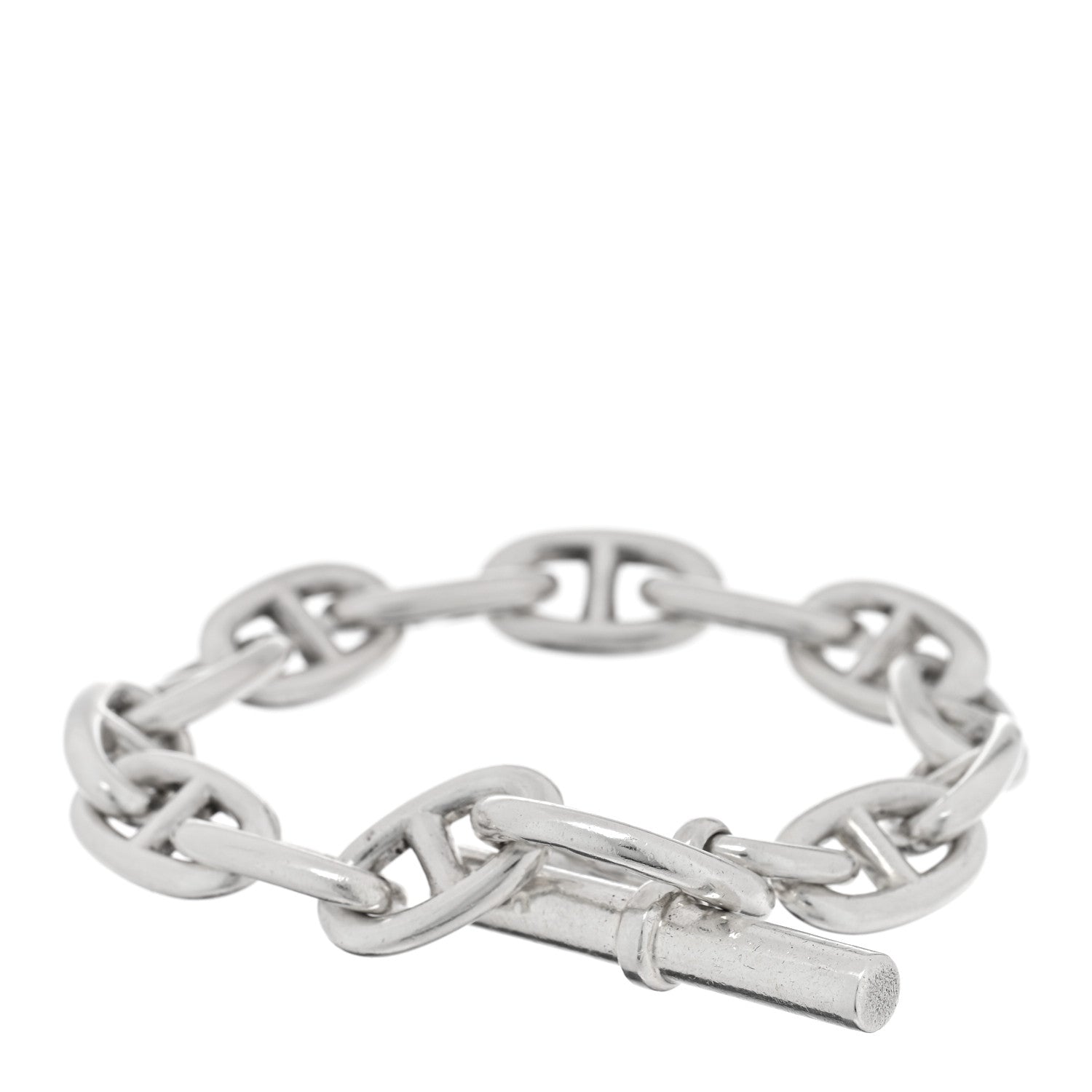 Hermes Sterling Silver GM Chaine d'Ancre Bracelet 2 of 3