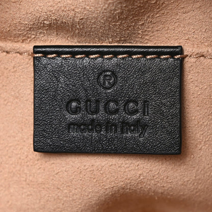 Gucci Calfskin Matelasse GG Marmont Belt Bag 85 34 Black 6 of 9