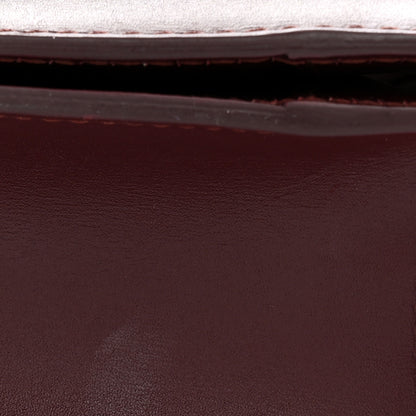 Celine Box Calfskin Small Classic Box Flap Bag Burgundy 10 of 11