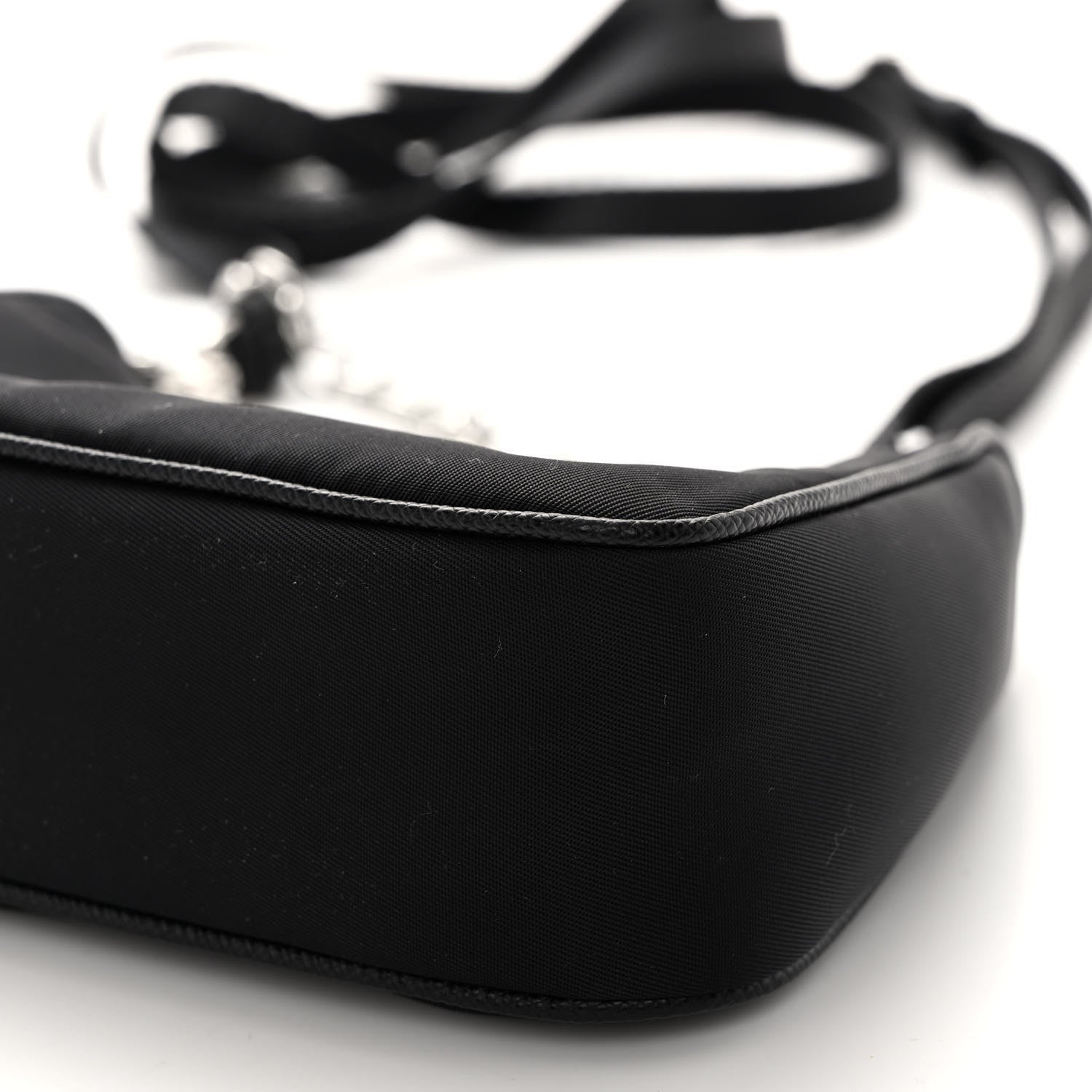 Prada Tessuto Nylon Mini Re-Edition 2000 Shoulder Bag Black 9 of 9