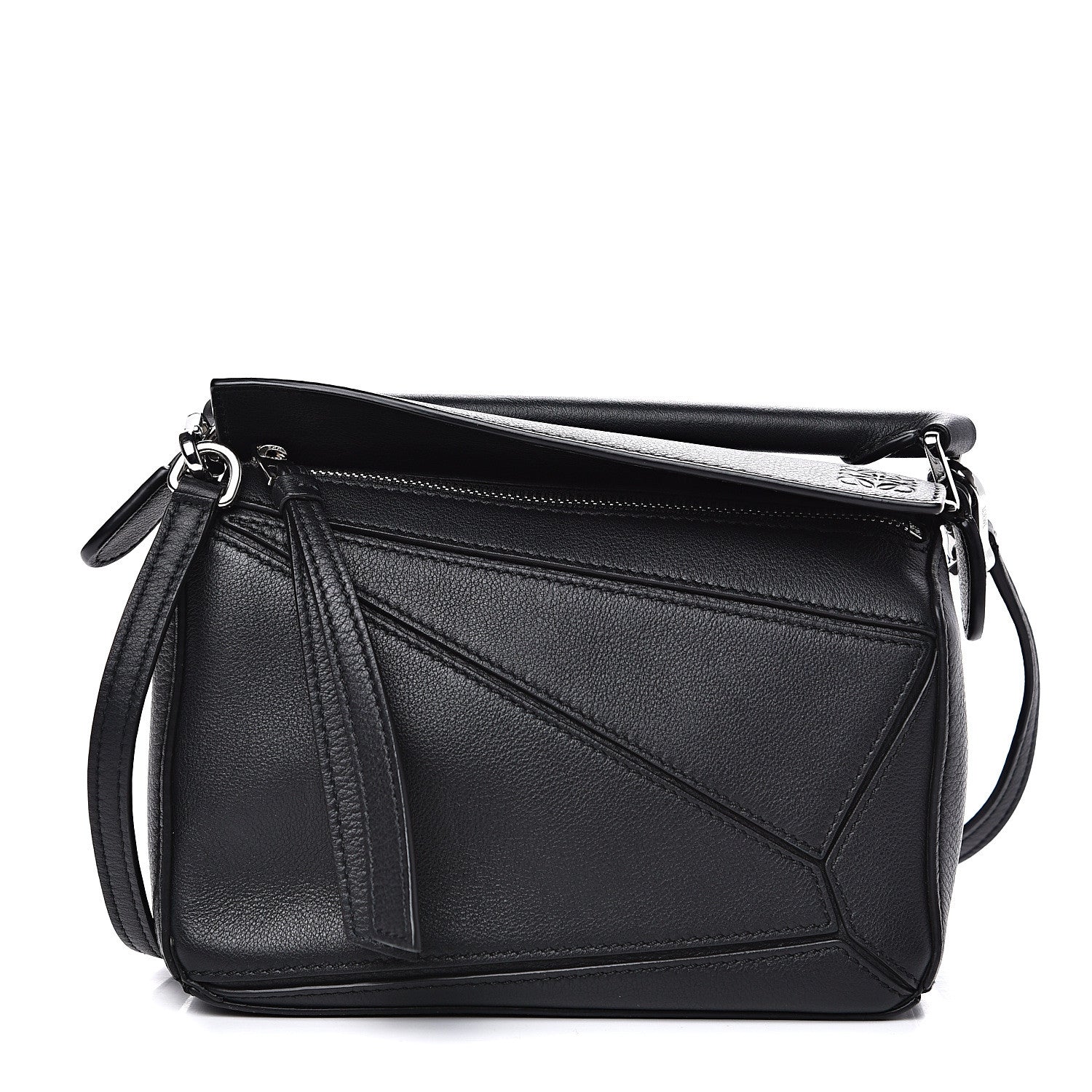 Loewe Calfskin Mini Puzzle Bag Black 1 of 10