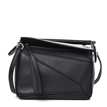 Loewe Calfskin Mini Puzzle Bag Black 1 of 10