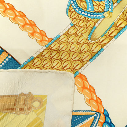 Hermes Cashmere Silk Ceintures et Liens Shawl 140 5 of 5